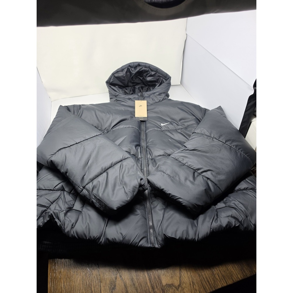 Nike Sportswear Classic Puffer Women's Therma-FIT Hooded Jacket Black 2XL